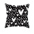 Amazon Hot European Minimalist Black and White Pillow Cover Short Plush Abstract Geometric Household Goods Sofa Cushion Cover