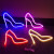 LED High-Heeled Shoes Neon Lights Internet-Famous Room Bedroom Layout Christmas Holiday Decoration