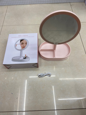New Desktop Smart Portable Make-up Mirror round Touch Makeup Mirror