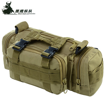 Amazon Hot Multi-Functional Outdoor Camouflage Waist Bag Military Fan Tactical Waist Pack Camera Bag One Shoulder Phone Bag