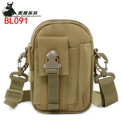 Tactical Shoulder Bag Army Fan Waist Bag Outdoor Sports Running Cell Phone Belt Bag Pannier Bag Men Camouflage Mountaineering Waist Bag