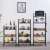 Kitchen Shelf Floor Multi-Layer Trolley Movable Multi-Function Cabinet Vegetable Basket Household Storage Storage Rack