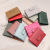 Cross-Border New Arrival Korean Women's Wallet Solid Color Multiple Card Slots Short Trifold Wallet Horizontal Square Lock Clutch