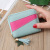 2024 New Short Tassel Women's Wallet Stitching Contrast Color Wallet Zipper Coin Purse Korean Fashion Clutch
