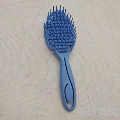 Bathroom Hollow Elastic Comb Broken Hair Massage Scalp Wet and Dry Static Tangle Teezer Princess Comb Mosquito-Repellent Incense Comb