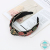 National Fashion Embroidery Pattern Decoration Autumn and Winter Headband Retro Temperament Color Matching Braid Braided Hair Hair-Hoop Headband