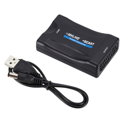Manufacturers Supply HDMI to SCART Converter 1080P HD Video Converter HDMI to SCART