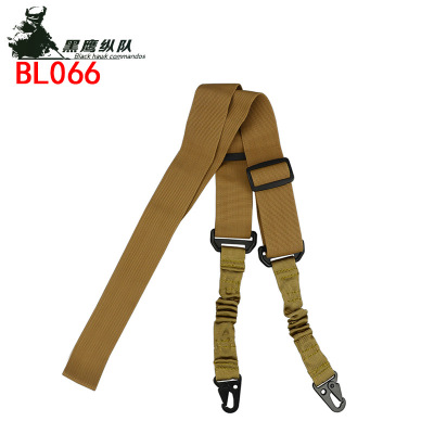 Wholesale Customized Multi-Functional Double-Point Strap Military Fan Strap Sling Double-Point Rope Task Rope Black in Stock Military Fan Equipment