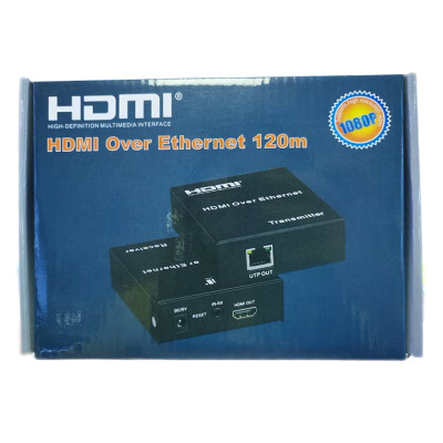 HD HDMI Extender 120 M HDMI to RJ45 Single Cable Signal Extender with Infrared 1080P19487
