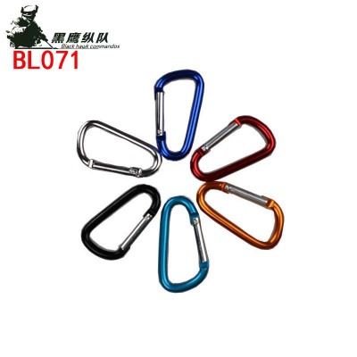 Outdoor Multi-Functional Climbing Button Carabiner Quick-Hanging Keychain Backpack Hanging Buckle Load-Bearing Aluminum Alloy Safety Hook