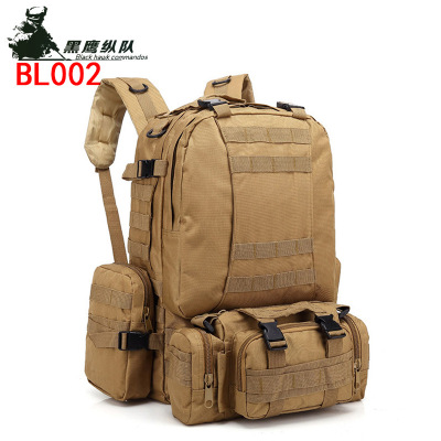 Men's Travel Backpack Oxford Cloth Outdoor Backpack Army Camouflage Tactics Backpack Mountaineering Major Combination Backpack