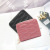 Korean Style Embroidered Horizontal Square Creative Women's Wallet Zipper Short Adult Hand Purse Mesh Coin Bag