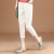 Retro Elastic Waist Casual Pants Women's Summer Thin 2021 New Loose White Radish Capri Harem Pants
