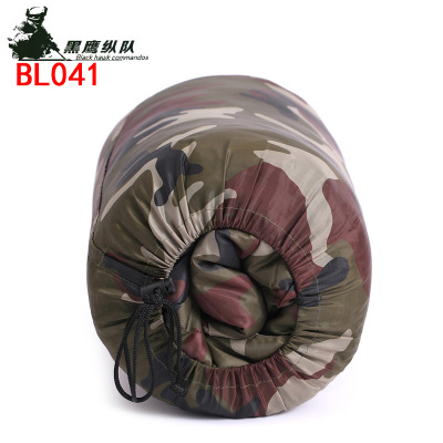 Outdoor Camping Sleeping Bag Camouflage All Cotton Thermal Spring and Autumn Women's Ultra-Light Humanoid Indoor Lunch Break Adult Sleeping Bag