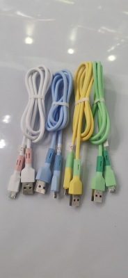 1 M Macaron Liquid Silicone Data Cable for Android