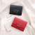 Cross-Border New Arrival Korean Women's Wallet Solid Color Multiple Card Slots Short Trifold Wallet Horizontal Square Lock Clutch