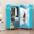 Simple Wardrobe Simple Modern Economical Dormitory Single Wardrobe Locker Home Dustproof Cloth Wardrobe Manufacturer