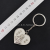 Peach Heart Virgin Key Chain Alloy Taiwan Mazu Key Chain Tourist Souvenir Boutique Gift Pendant
