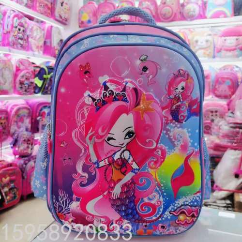 Factory Direct Schoolbag Backpack Cartoon Bag Backpack 3D Bag children‘s Bag Student Bag Gift Bag Trolley Bag