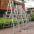 Indoor Decoration Mobile Foot Walking Ladder Engineering Work Aluminum Ladder Thickened Non-Slip Engineering Walking Ladder Mobile Ladder