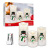 Christmas Snowman Electronic Candle Three-Piece Paraffin Shake Candle Light