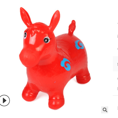 children‘s thickened cartoon jumping horse cow deer inflatable sports toys.