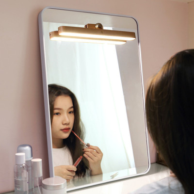 Led Mirror Front Fill Light Touch Bedroom Magnet Wall Lamp Bedside Lamp Simple Movable Punch-Free Eye-Protection Lamp