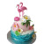 Baking Birthday Cake Decorative Ornaments Children 'S Birthday Polymer Clay Flamingo Series Plug-In Cake Decoration Accessories