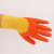 Wholesale Yellow Orange Labor Protection Gloves 13-Pin Semi-Hanging Wrinkle Labor Protection Gloves Latex Labor Protection Gloves Work Dipping Gloves