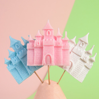 Birthday Cake Decorative Ornaments Castle Series Planet Package Polymer Clay Cake Plug-in Cake Decoration Accessories Wholesale