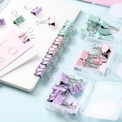 Long Tail Clip Macaron Color Fresh Stationery Supermarket School Stationery