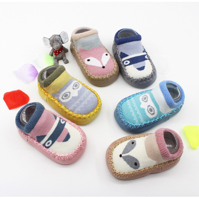 21 Spring and Autumn New Cotton Baby Toddler Socks Soft Bottom Glue Dispensing Non-Slip Baby Ankle Sock Three-Dimensional Cartoon Children's Floor Socks
