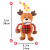 Factory in Stock Animal Plush Toy Deer Red Pig Cat Dog Molar Long Lasting Sound Doll Wholesale