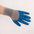 Spot Gray Blue Labor Protection Gloves 13-Pin Semi-Hanging Wrinkle Latex Labor Protection Gloves Ding Qing Labor Protection Oil-Proof Working Hand