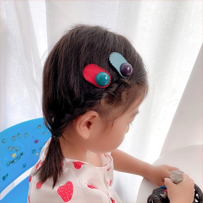 Children's Hairpin Headdress Clip Girls Head Flower Ornament Korean Hair Accessories Barrettes Infant Bb Clip Broken Hair