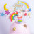 Cake Decoration Rainbow Horse Unicorn Ornaments Children's Lollipop Series Plug-in Cake Decoration Accessories and Decorations