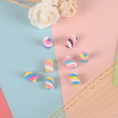 Polymer Clay Imitation Macaron Cotton Candy Mobile Phone Accessories DIY Cake Candy Toy Materials Accessories Factory Production Wholesale