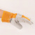 Manufacturers Supply Yellow Rubber White Palm Cowhide Gloves Labor Protection Gloves Cowhide Gloves Construction Site Work Protection Gloves