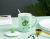 Internet Celebrity Creative Cup with Cover Spoon Fruit Ceramic Cup Kiwi Fruit Mug Durian Strawberry Breakfast Cup