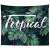 Multi-Purpose Tropical Plant Green Leaf Subnet Red Wall Painting Tapestry Tablecloth Beach Towel Camping Grass Carpet