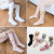 21 Spring and Autumn Children's Pantyhose Big Bottom Baby Panty-Hose White Bow Knitted Girls' Leggings