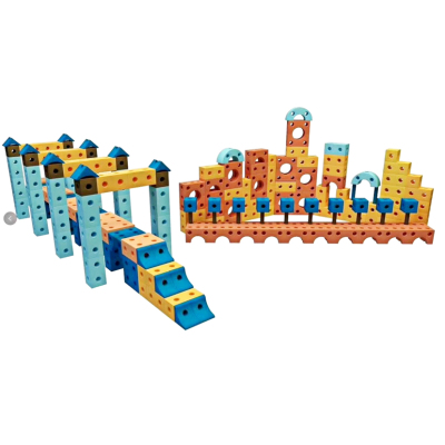 Assembled Large Particle Building Blocks Toy Storage Box Insert and Assemble DIY Toys Children's Educational Parts Building Blocks