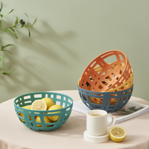 fruit basket hollow plastic drain basket home living room coffee table fruit plate kitchen creative vegetable washing basket restaurant fruit basket