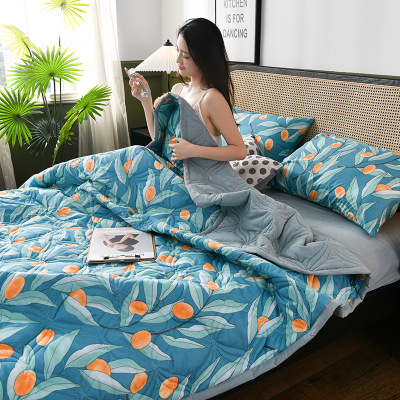 Summer Washed Cotton Summer Quilt Airable Cover Summer Thin Single Double Duvet Washable Activity Gift Wholesale