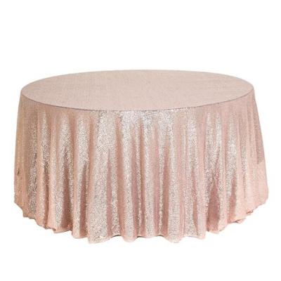 Wholesale High Quality Premium Sequin Round Tablecloth for W