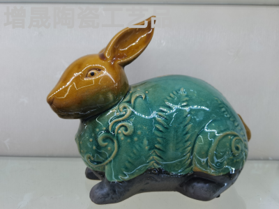 Glaze Kiln Ceramic Ornaments Rabbit &#128048; Coin Bank Crafts Ornaments