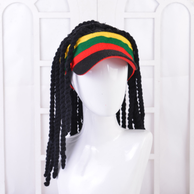 Personalized Hip Hop Jamaica Reggae Rasta Dirty Braid Hat Red Yellow Green Black Four Colors Matching Rock Skateboard Hat
