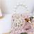 2021 Winter New Woolen Children's Bags Zero Pearl Tote Princess Bag Shoulder Crossbody Coarse Cloth Wallet