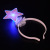 Factory Supply Hair Band with LED Light Crown Headband Optical Fiber Five-Pointed Star Deer Headdress Christmas Luminous Headband