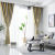 Nordic Simple Full Shading Curtain Yarn-Dyed Jacquard Fabric Living Room Bedroom Balcony